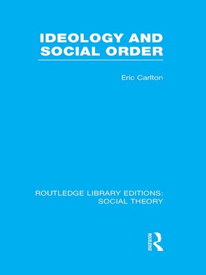 cover image of Ideology and Social Order